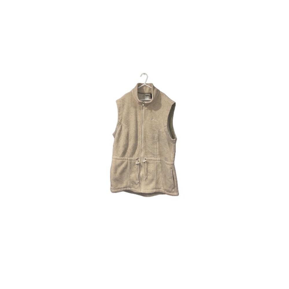 L.L. Bean Vintage Cream Polar Fleece Vest - Women’s Size Medium